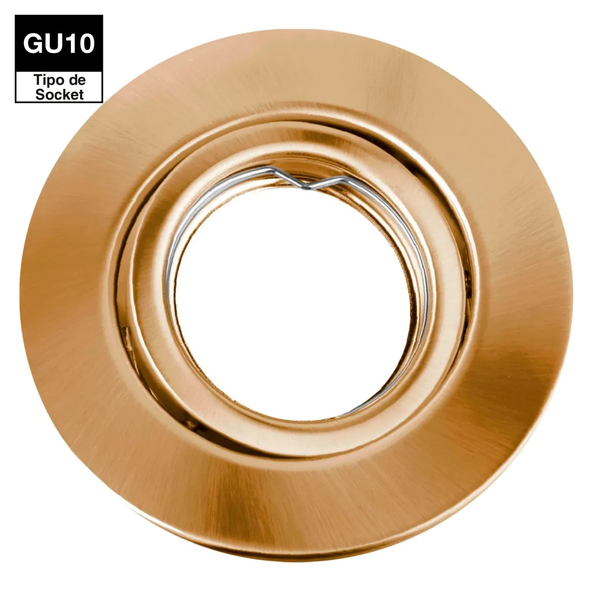 LIGHTECH - Spot Empotrable Llano 11cm Bronce incluye Socket GU10