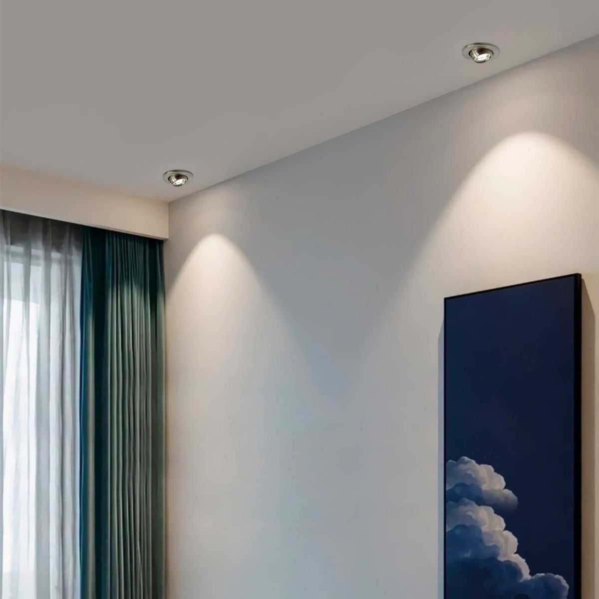 LIGHTECH - Spot Empotrable Ojo de Buey 11cm Niquel incluye Socket GU10