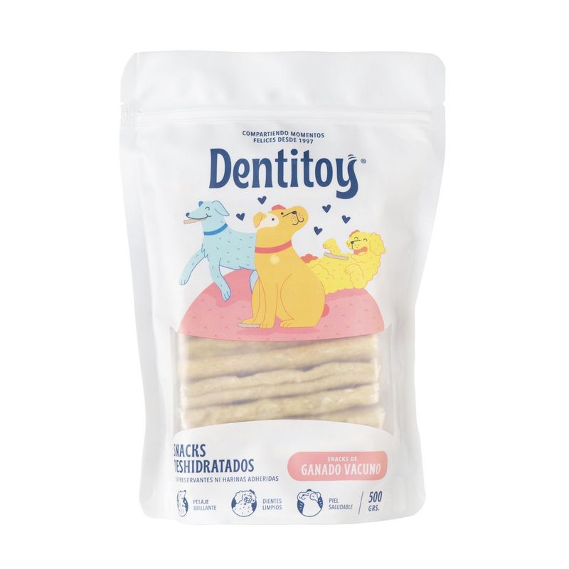 DENTITOY - Snack para Perros 500 gr Dentitoy Sabor Carne