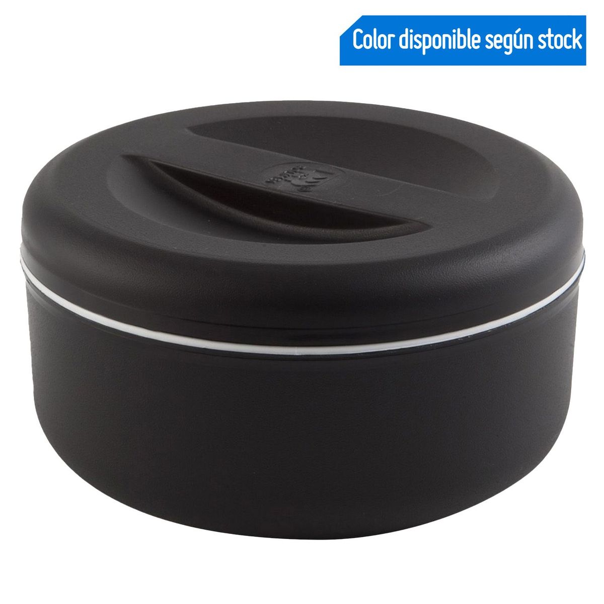 POLIMES - Lonchera de polipropileno negra