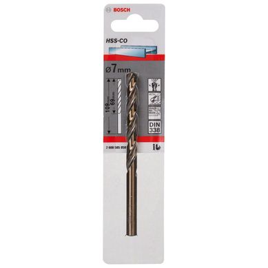 Broca de Cobalto para Metal 7.0x109 mm Bosch