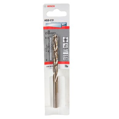 Broca para Metal 8.0mm HSS-Co Bosch
