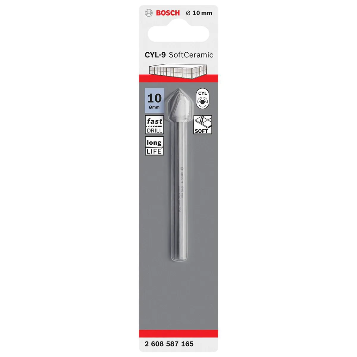 Broca para Cerámica 10 mm Bosch, marca BOSCH - Foto Principal