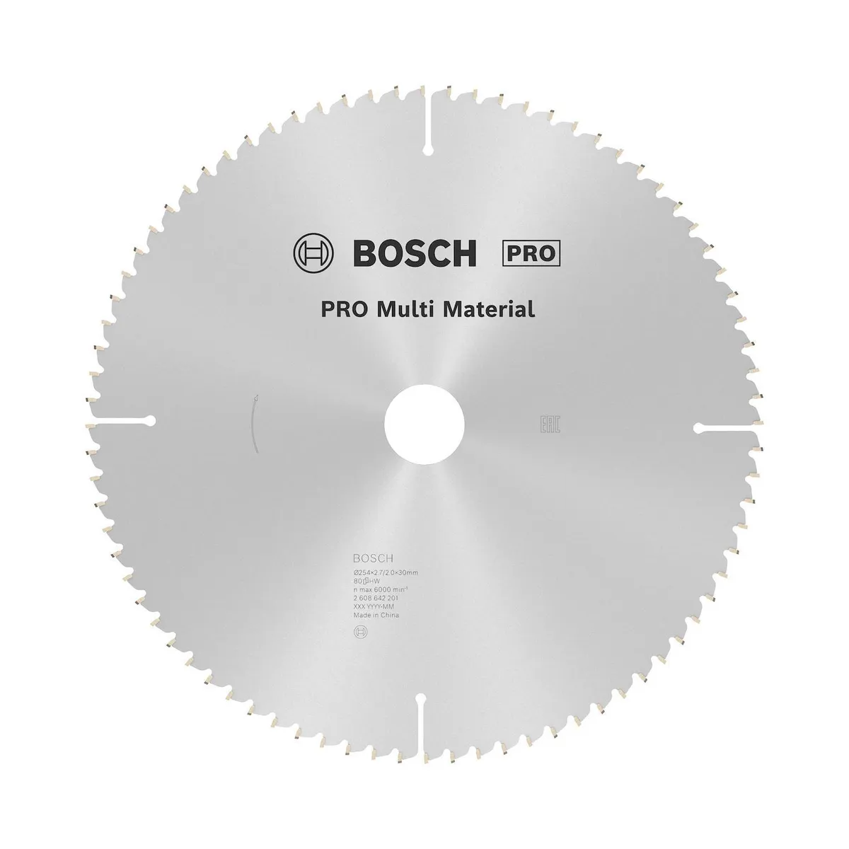 BOSCH - Disco Sierra Multimaterial 10" 80 Dientes Bosch