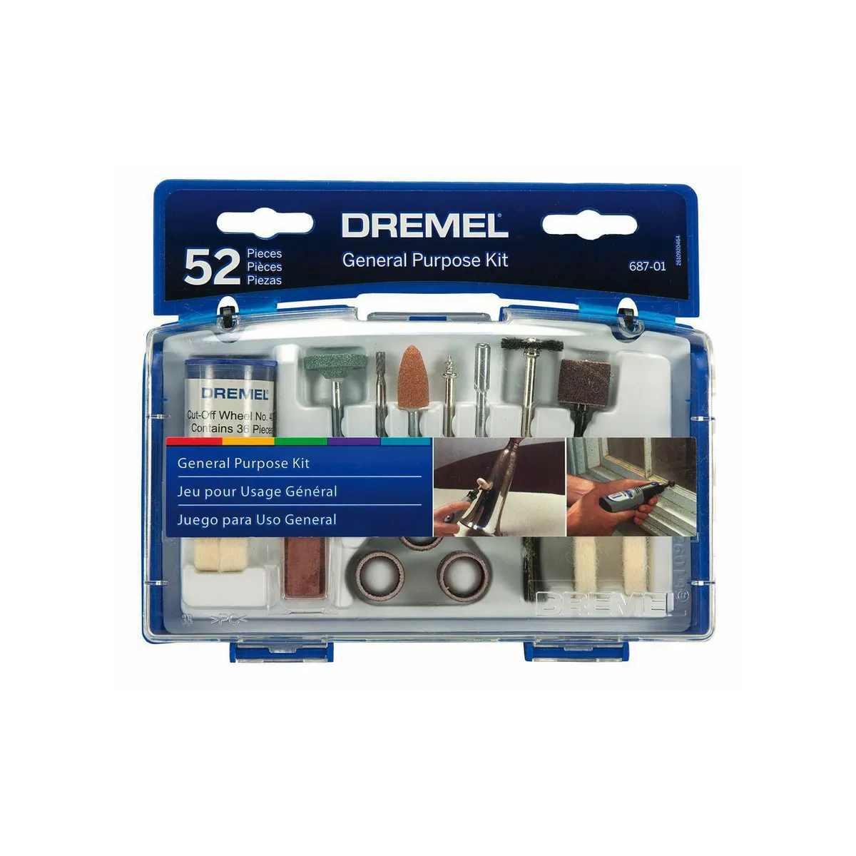DREMEL - Set de Accesorios Multipropósito 52 Piezas Dremel