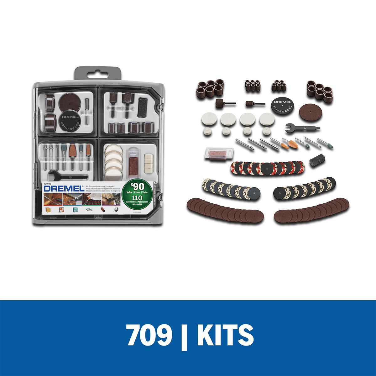 DREMEL - Set de Accesorios Multipropósito 110 Piezas Dremel