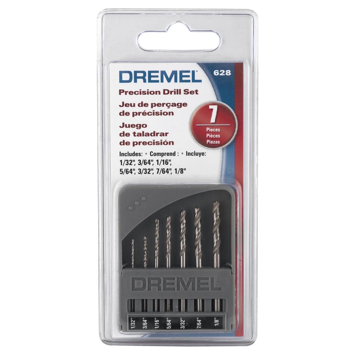 DREMEL - Set de Brocas 1/32"- 1/8" 7 Piezas Dremel