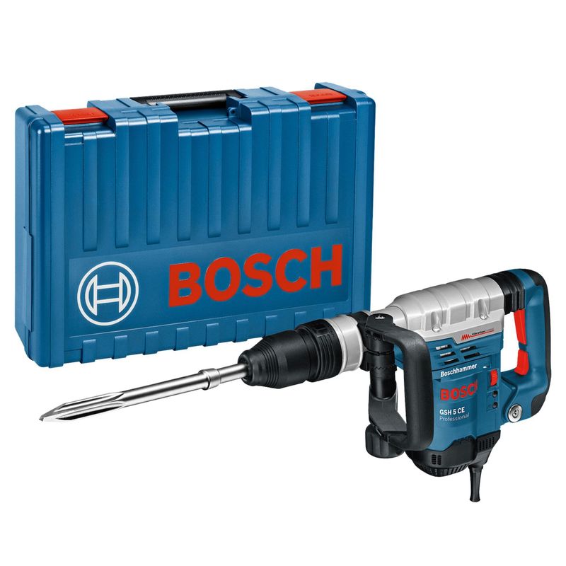 BOSCH - Martillo demoledor Bosch GSH 5 CE 1150W + Maletín de plástico