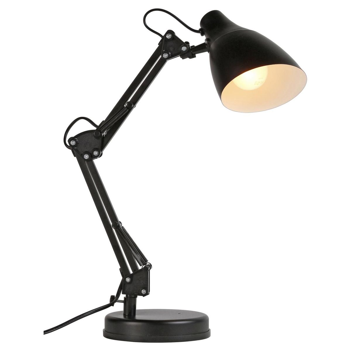 CASA BONITA - Lámpara de Escritorio Artic 1L E27 Negro