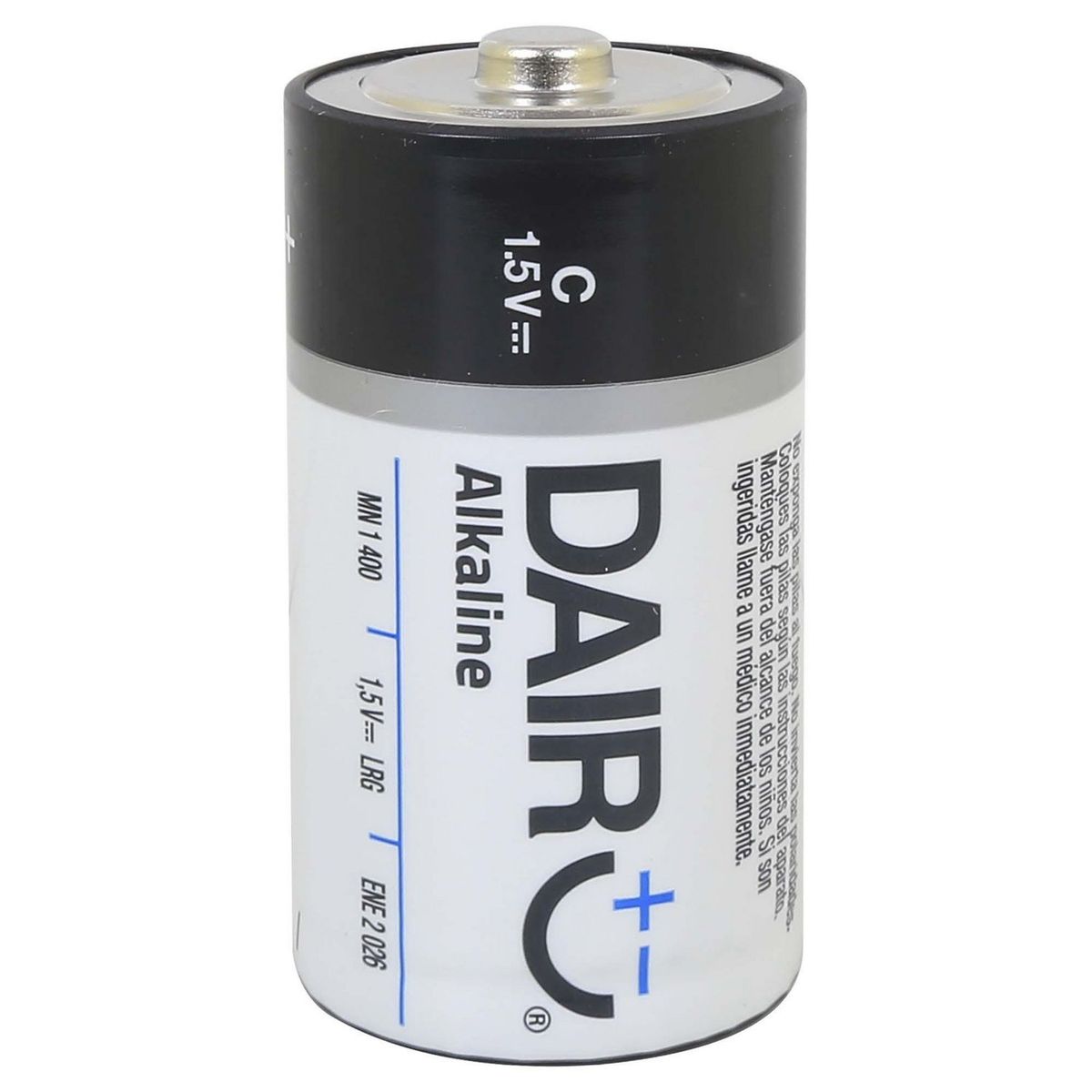 DAIRU - Pack de 2 Pilas Alcalinas Dairu C 1.5V
