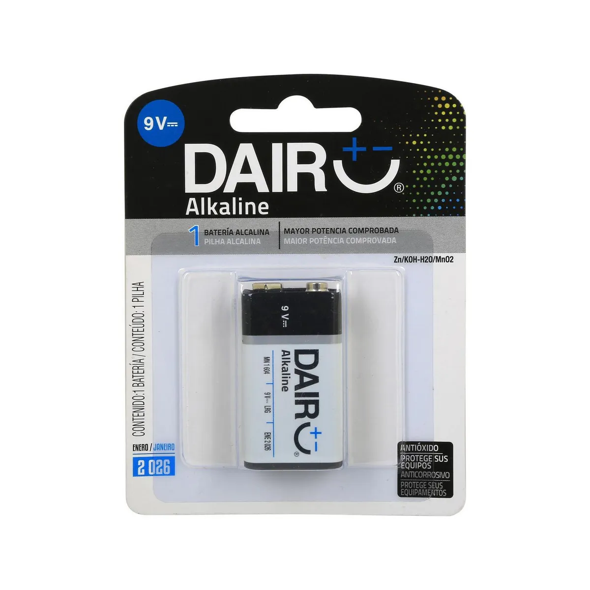 DAIRU - Pila Alcalina Dairu 9V