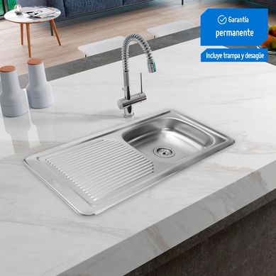 Lavadero de Cocina Record Acero Inoxidable 1 Poza Campen 94x49cm