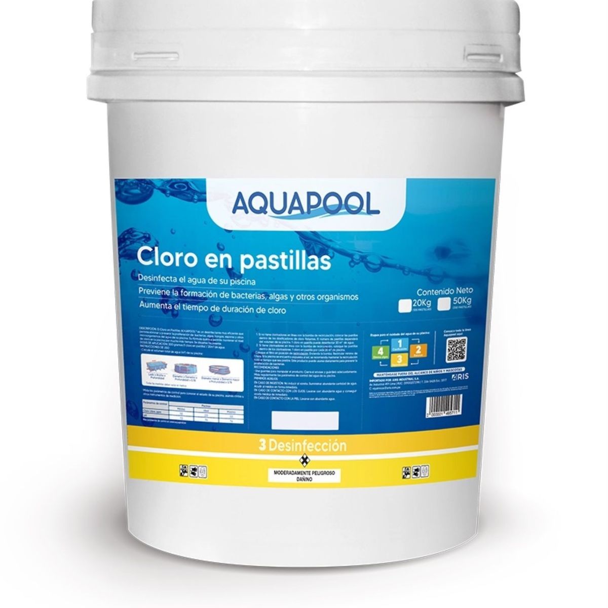 ARIS - Cloro en Pastillas 20 kg