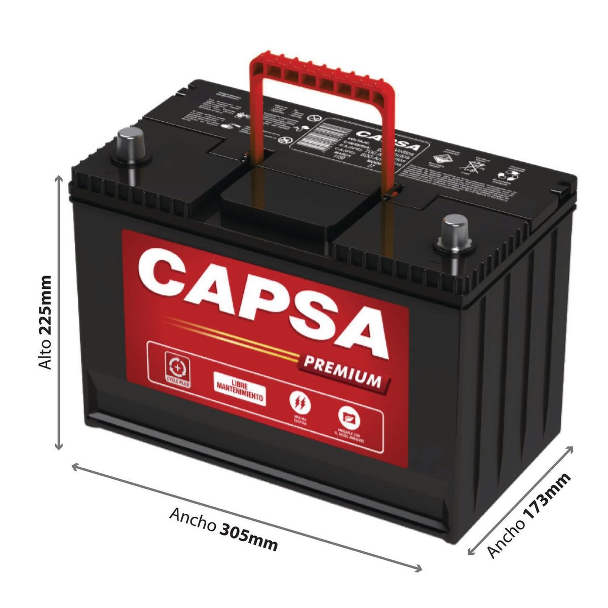 CAPSA - Batería Premium 27 1150/710 Amp/15 Placas (15Apcg)
