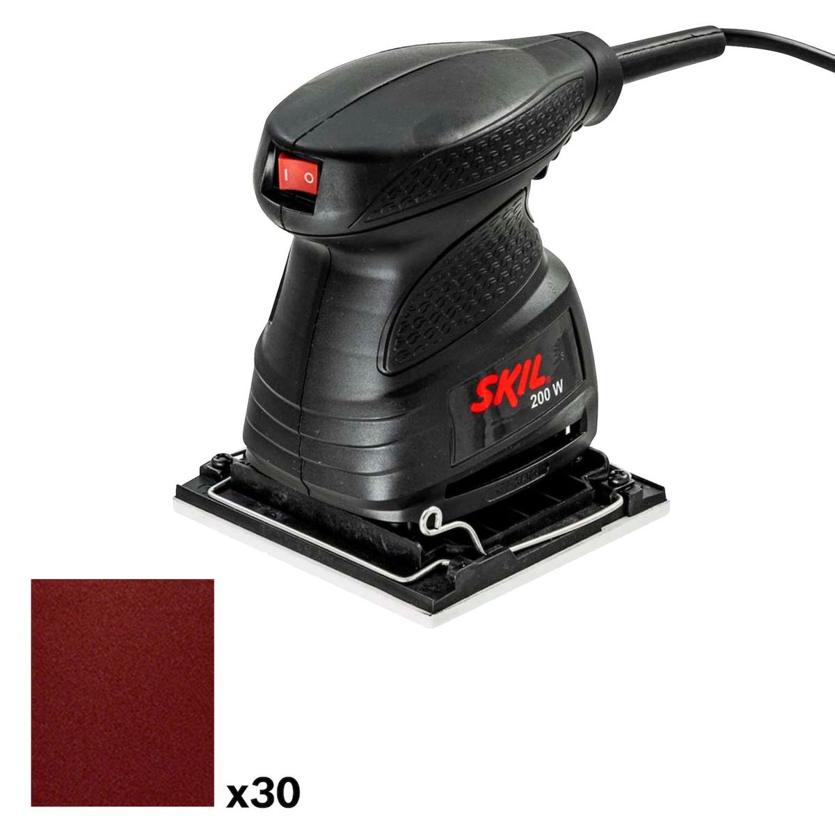 SKIL - Lijadora orbital Skil 7232 200W 220V con 30 lijas y 1 máscara