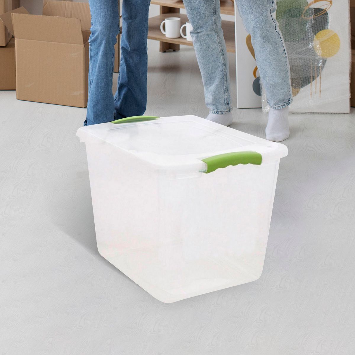 WENCO - Caja de Plástico con Asas 28L