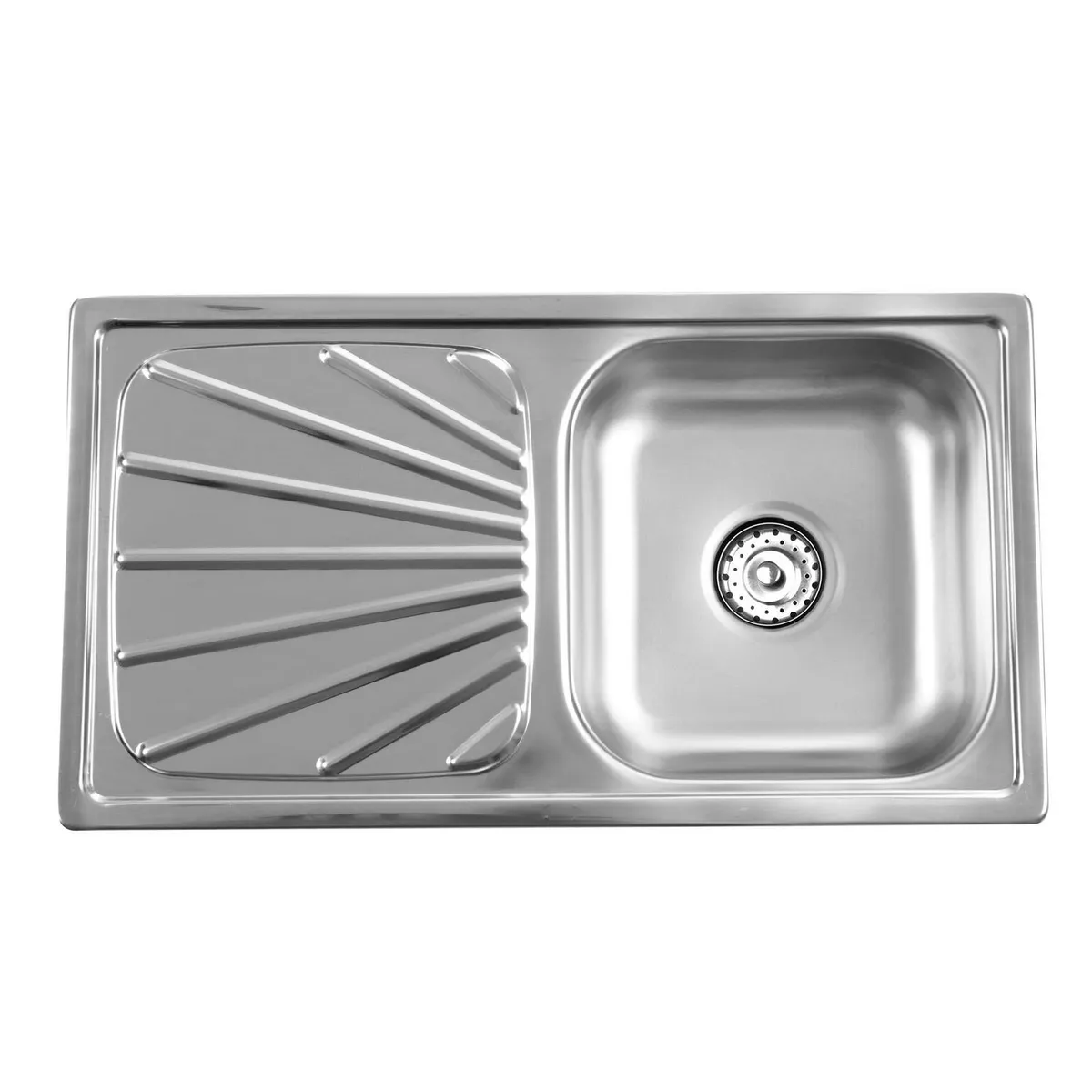 RECORD - Lavadero de Cocina Record Acero Inoxidable 1 Poza Boston 78x43cm