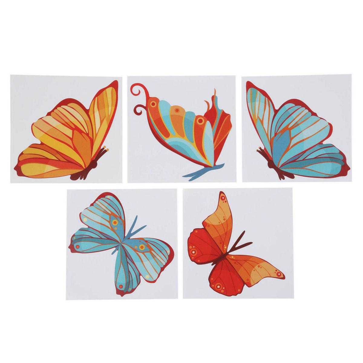 DRESSIT - Mosaico multicolor autoadhesivo Mariposa