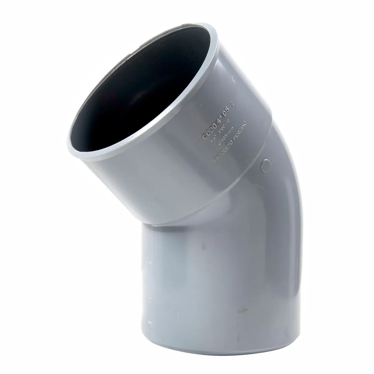 PLASTICA - Codo PVC 4" 45° Plastica Desagüe