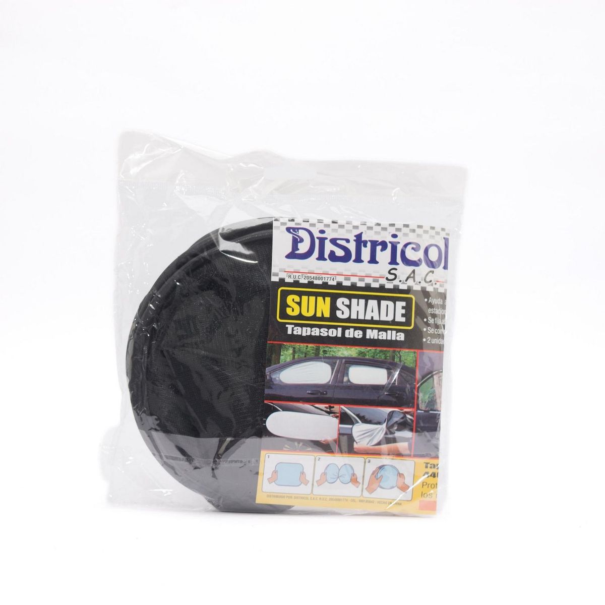 AUTOSTYLE - Tapasol para Auto Lateral Negro 2 Und