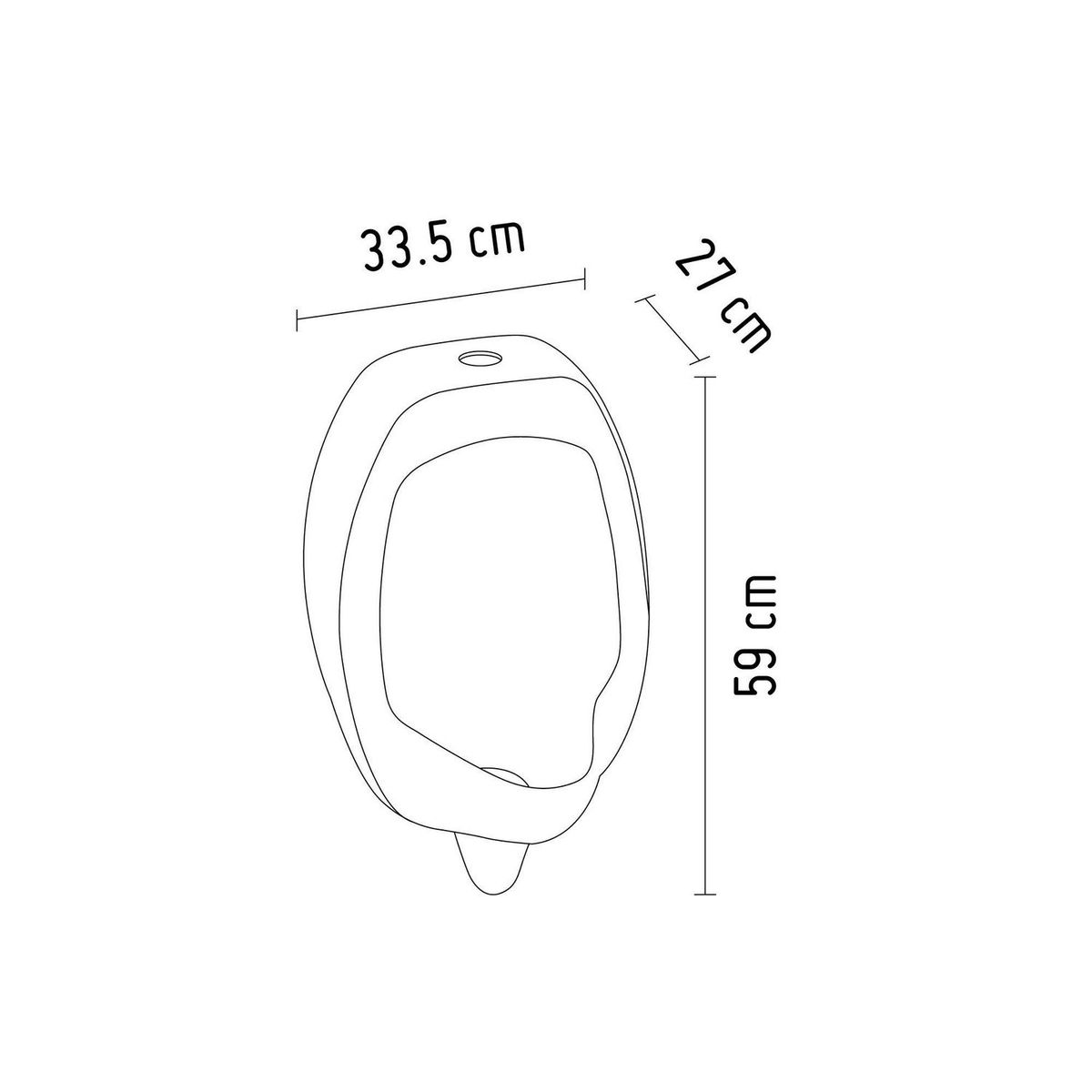 TREBOL - Urinario Cadet Blanco