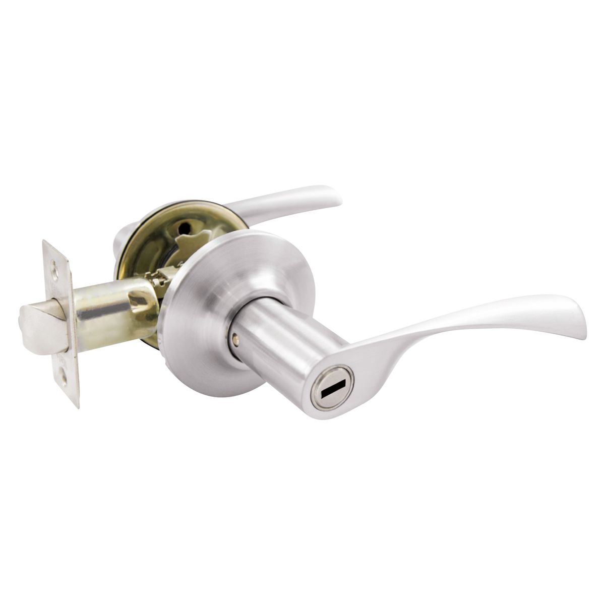 YALE - Cerradura de Manija Baño London Acero Inoxidable