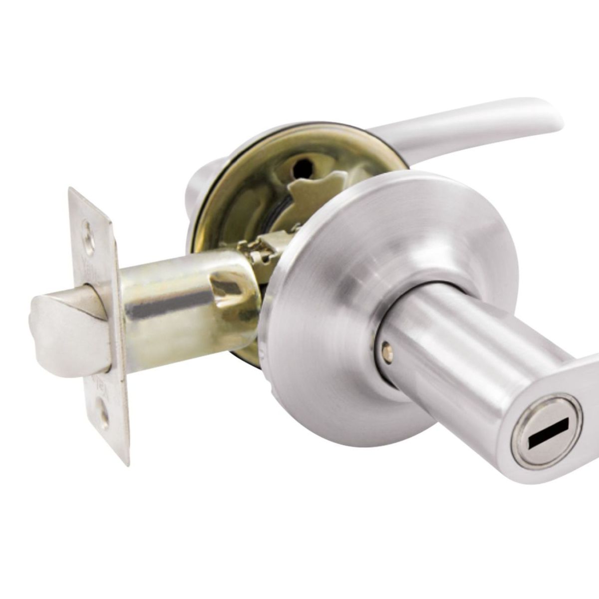 YALE - Cerradura de Manija Baño London Acero Inoxidable