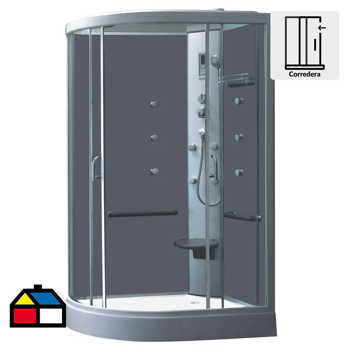 SENSI DACQUA - Cabina de Ducha 80x120x21cm