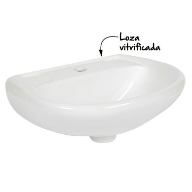 Lavamanos Sobre Pedestal Italgrif Aruba Blanco