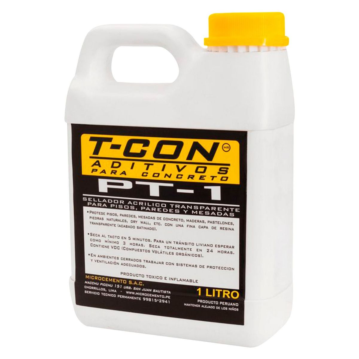 T CON MICROCEMENTO - Sellador Acrílico Transparente