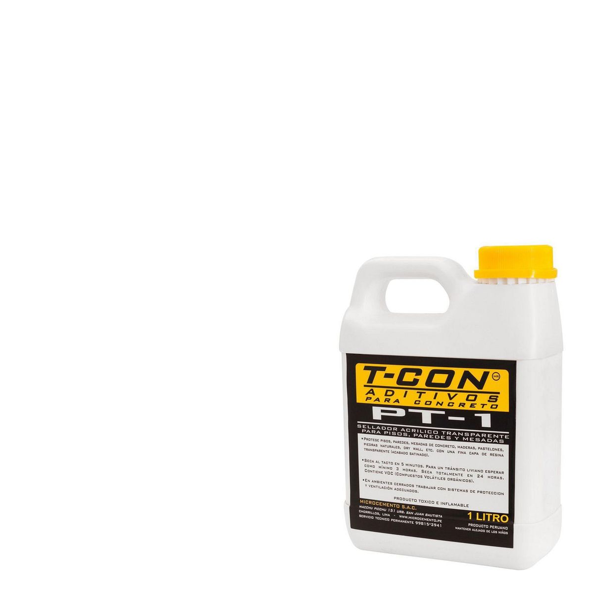T CON MICROCEMENTO - Sellador Acrílico Transparente