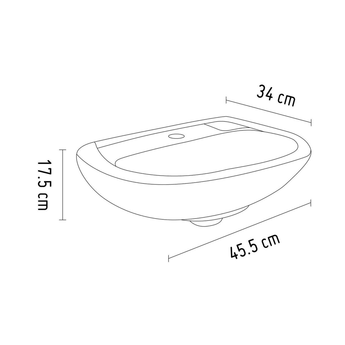 ITALGRIF - Lavamanos Sobre Pedestal Italgrif Aruba Bone