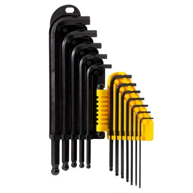 Juego De Llaves Hex Pulgadas 12 Piezas Metal Stanley