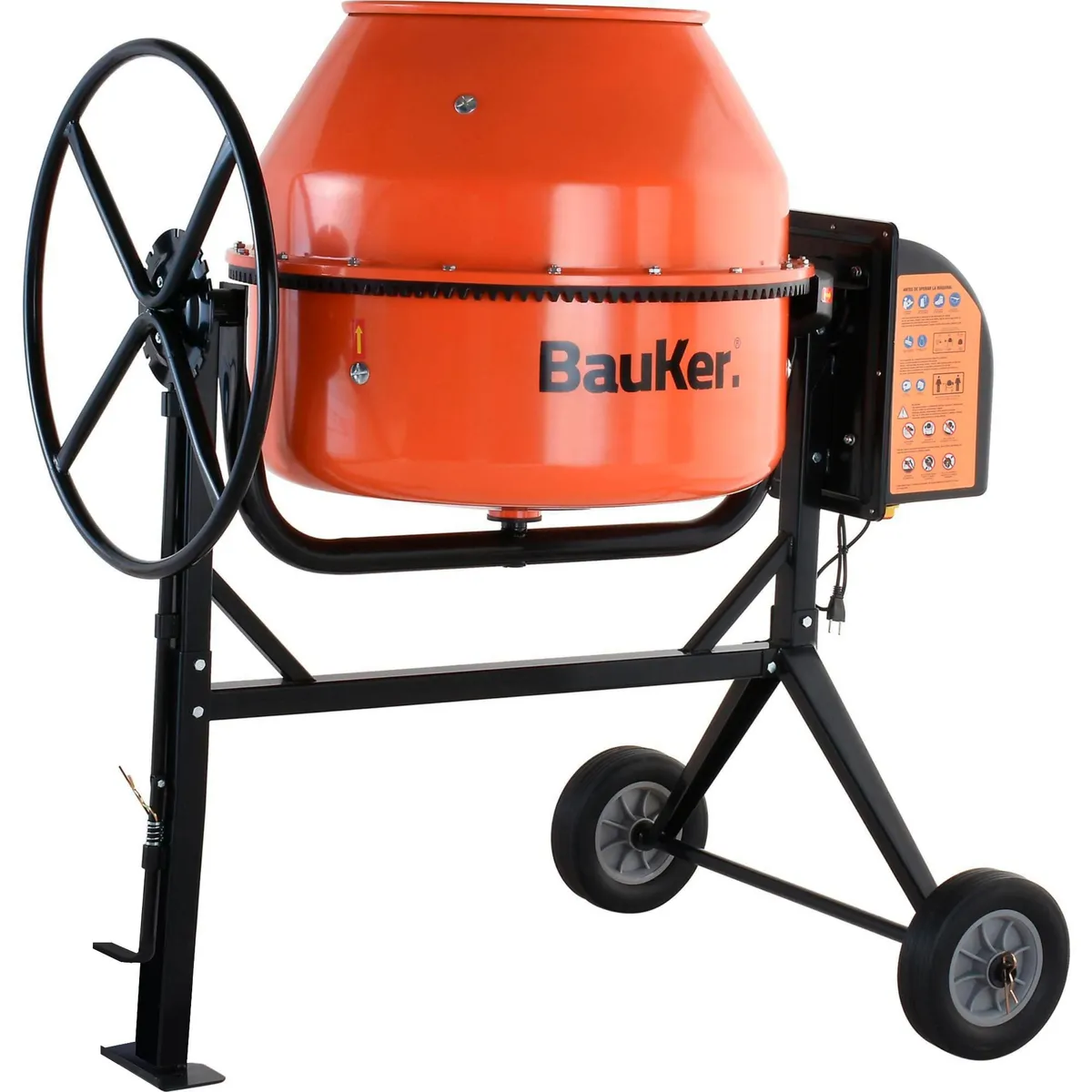 BAUKER - Trompo Mezclador Eléctrico 1.14HP 210 Lt Bauker