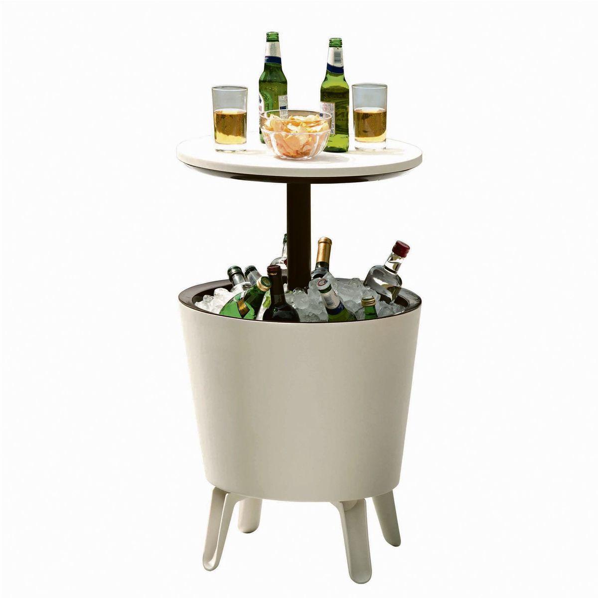 JUST HOME COLLECTION - Mesa bar Cocktail crema