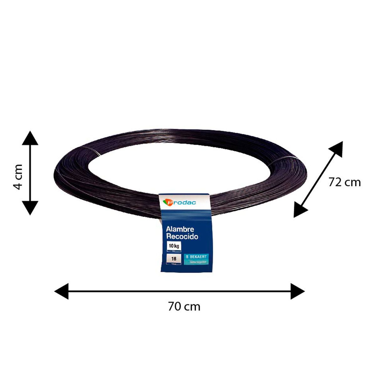 PRODAC - Alambre Recocido N° 16 y 0.2 cm diám. x 10kg