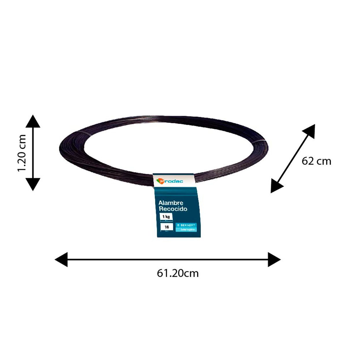 PRODAC - Alambre Recocido N° 16 y 0.3 cm diám. x 1kg