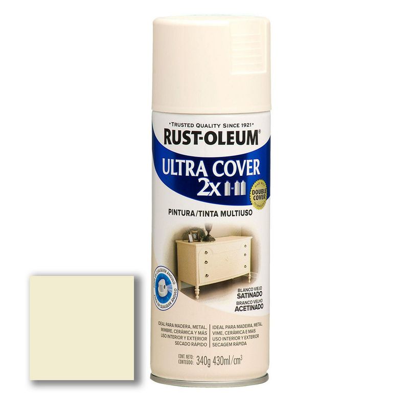  - Aerosol Multiusos Ultra Cover 2x Blanco Viejo Satinado 340 Gr