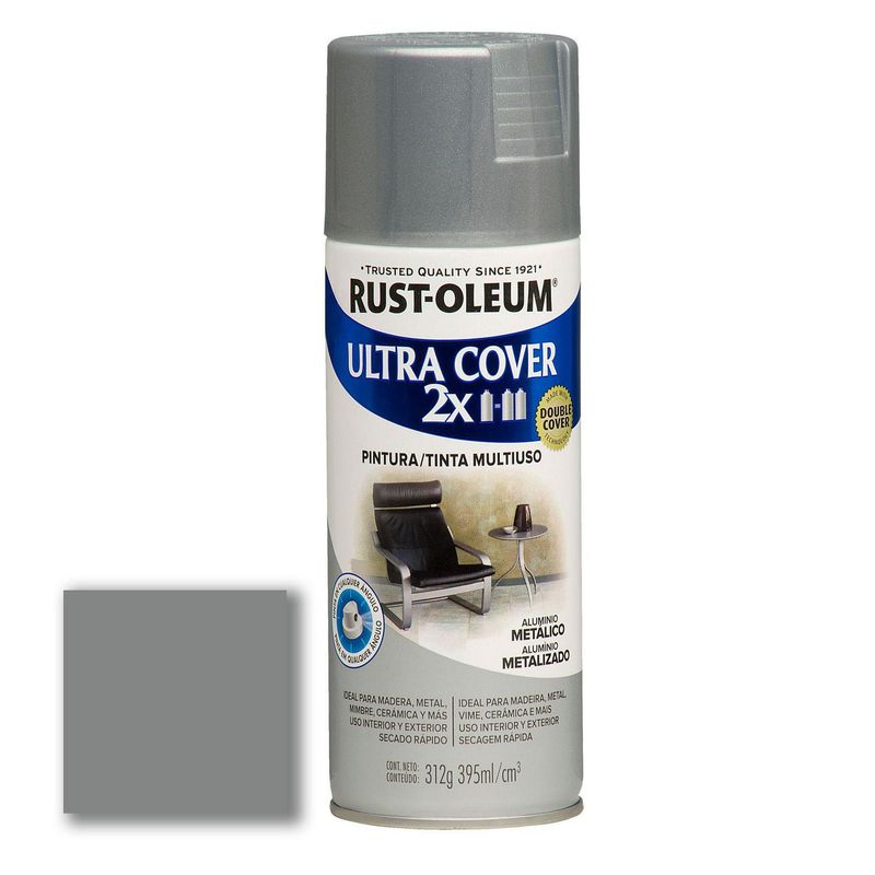  - Aerosol Multiusos Ultra Cover 2x Aluminio Metálico 312 Gr