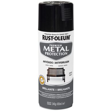 Spray protector de superf. metalicas Negro Brillante 340 Gr