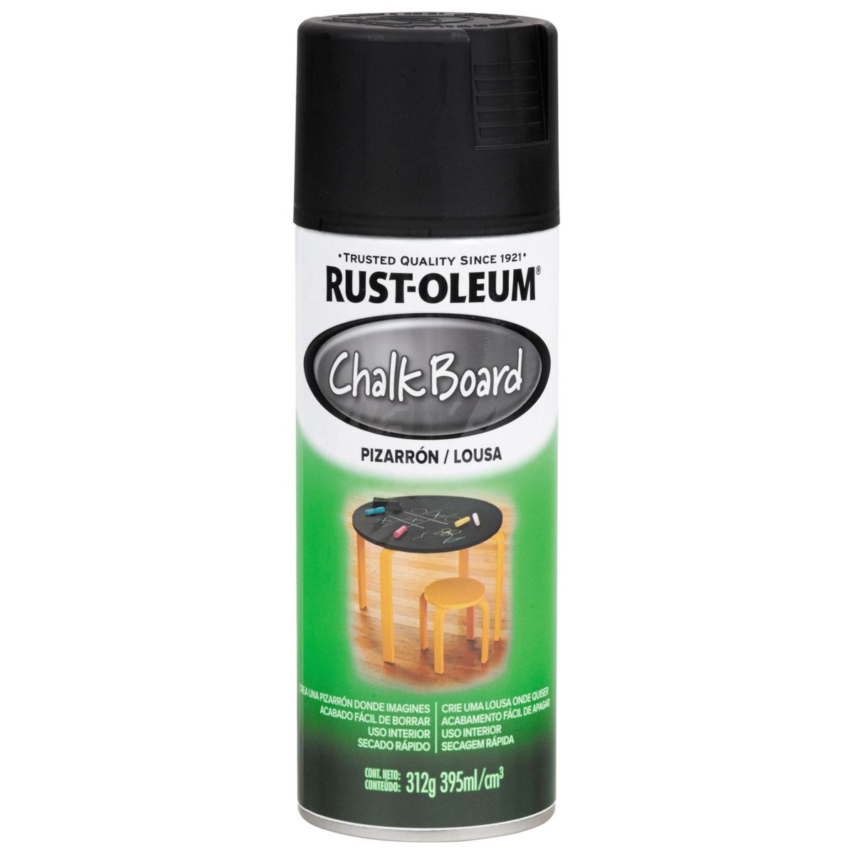 RUST OLEUM - Aerosol Pizarra Negro Mate 312 Gr.