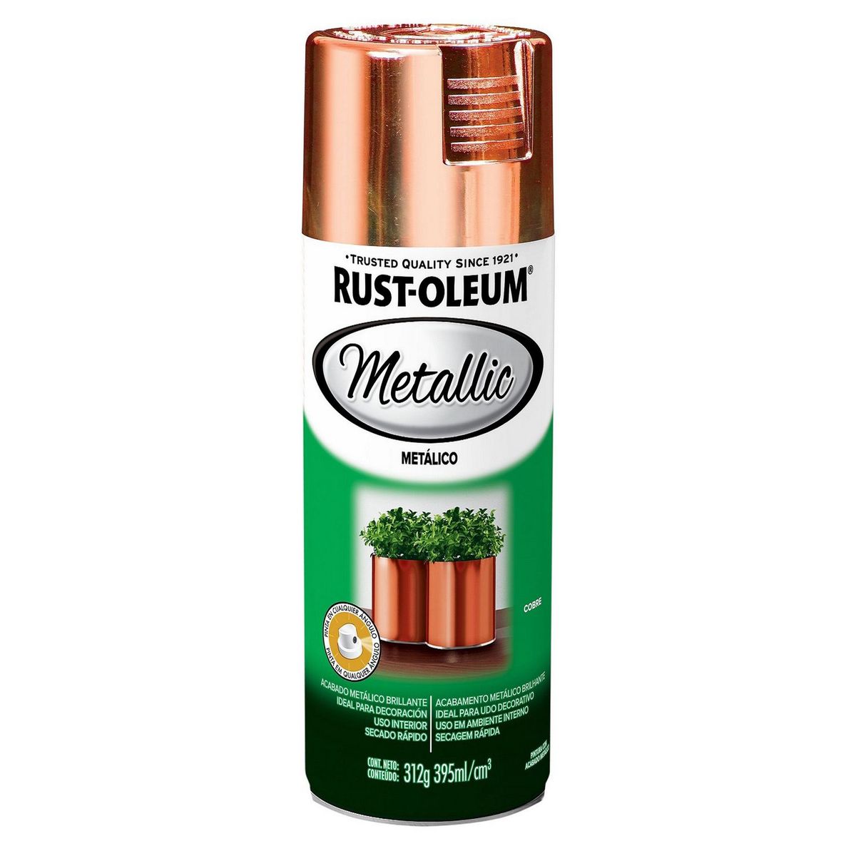 RUST OLEUM - Aerosol Metálico Cobre Brillante 312 Gr.