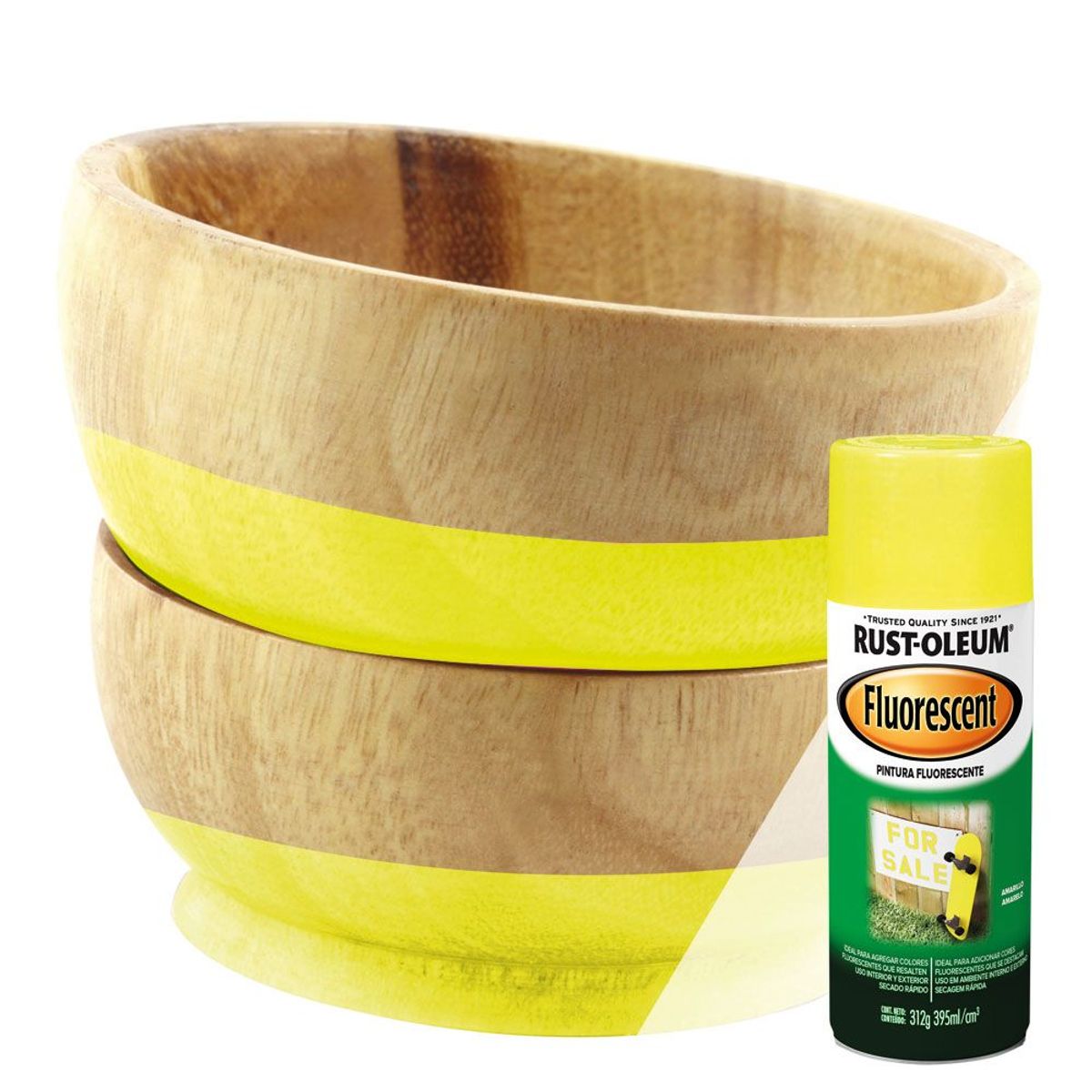 RUST OLEUM - Aerosol Fluorescente Amarillo 312 Gr.