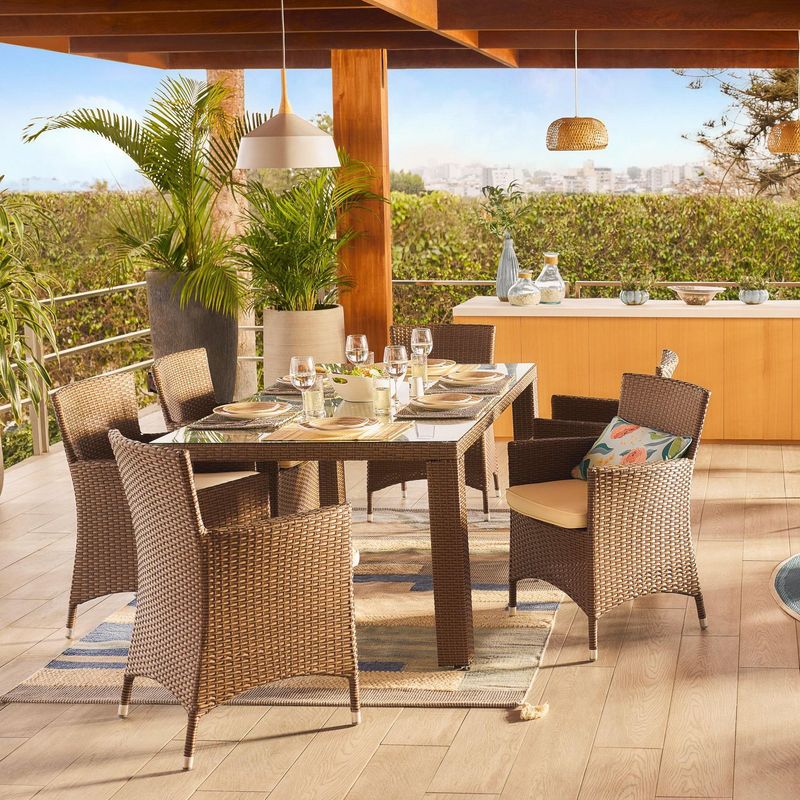 JUST HOME COLLECTION - Juego de comedor Lisbon 6 Personas