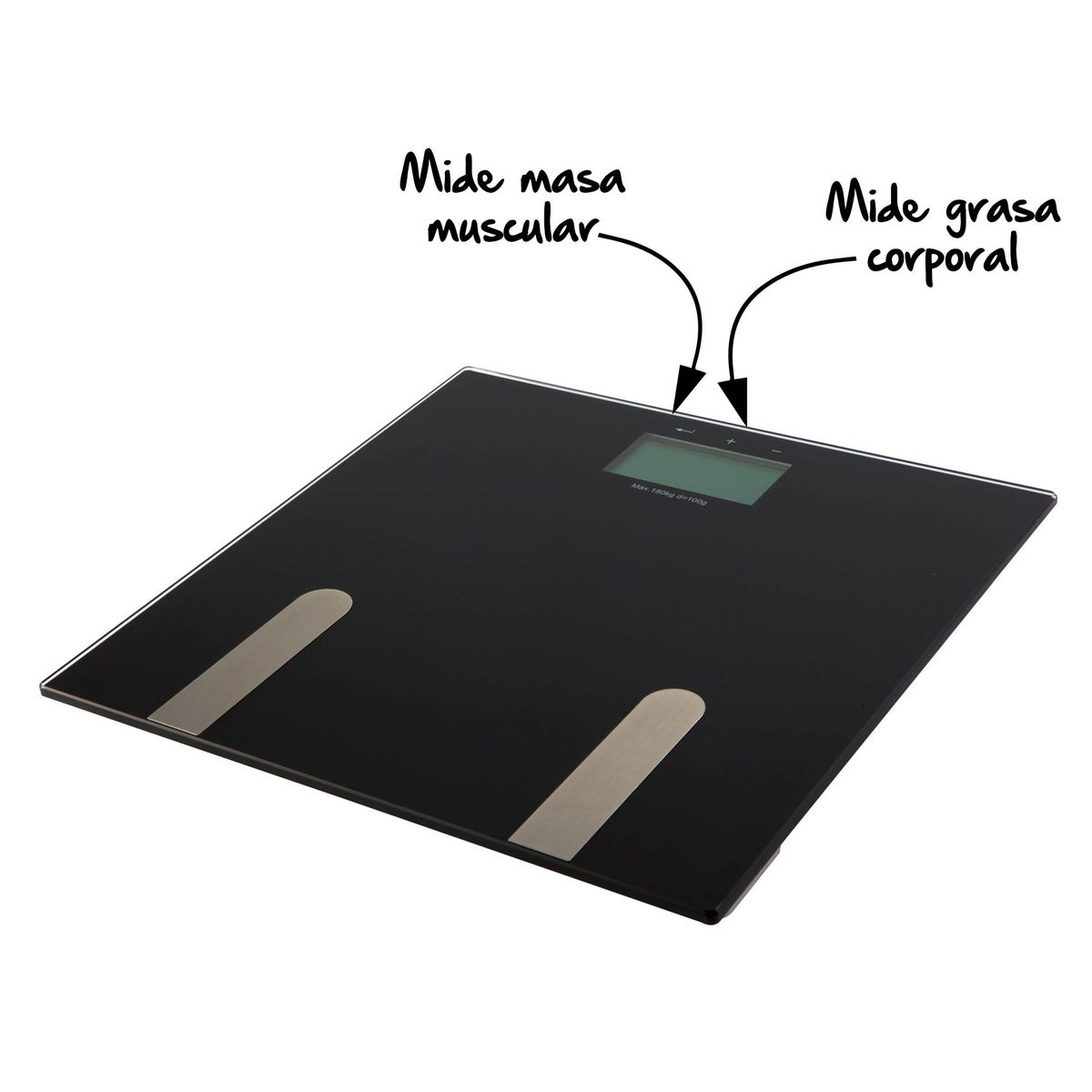 SENSI DACQUA - Balanza Digital Con Medidor De Grasa