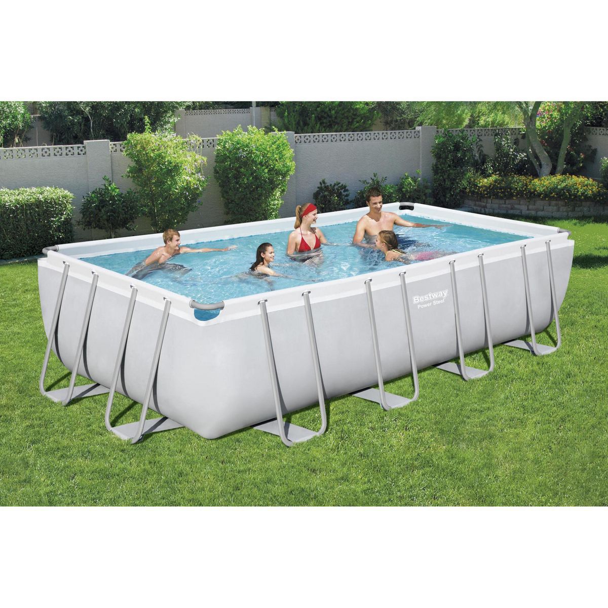 BESTWAY - Piscina Estructural Rectangular con Bomba 549x274x122cm