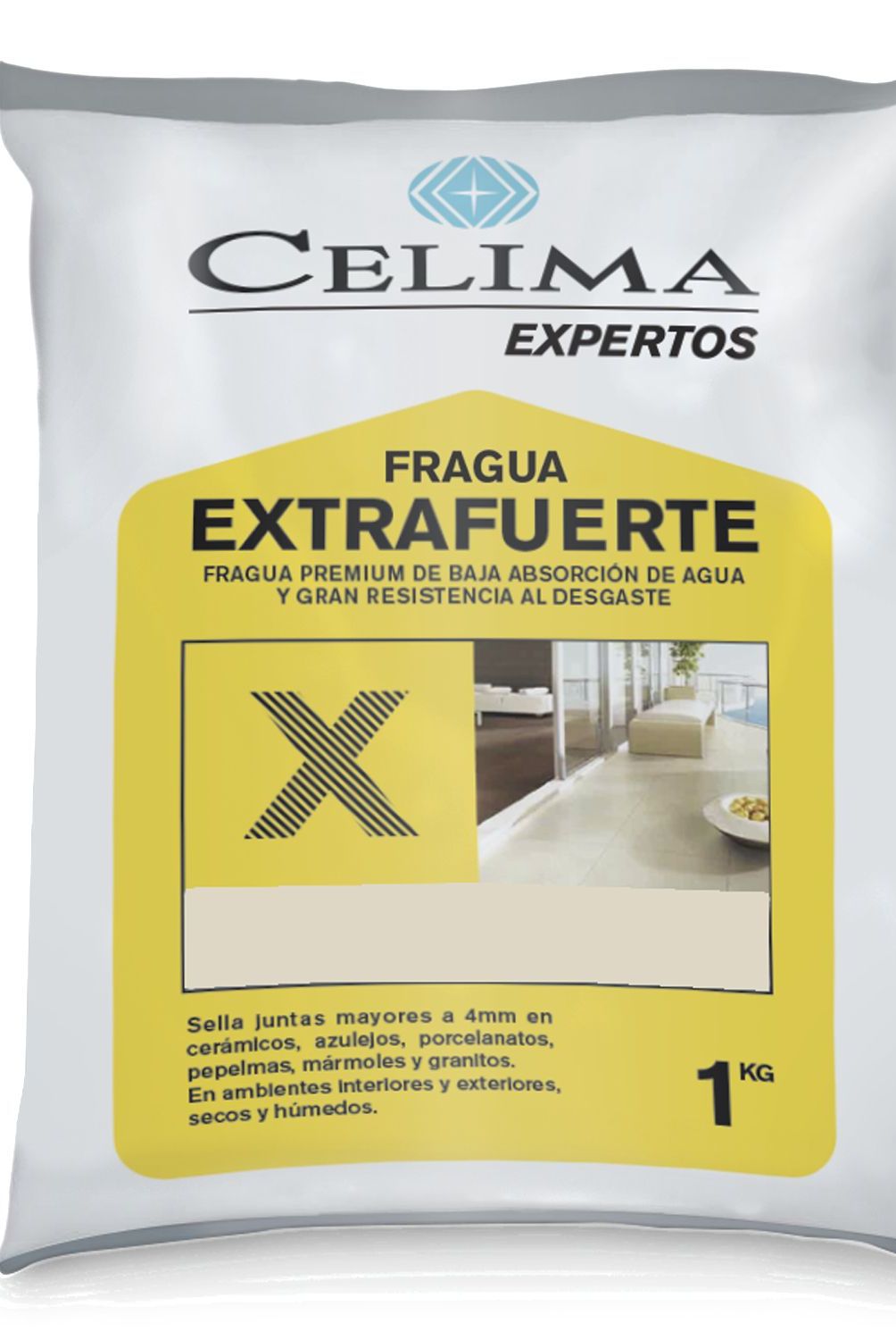 CELIMA - Fragua para Cerámicas o Porcelanatos Celima Blanco humo 1kg