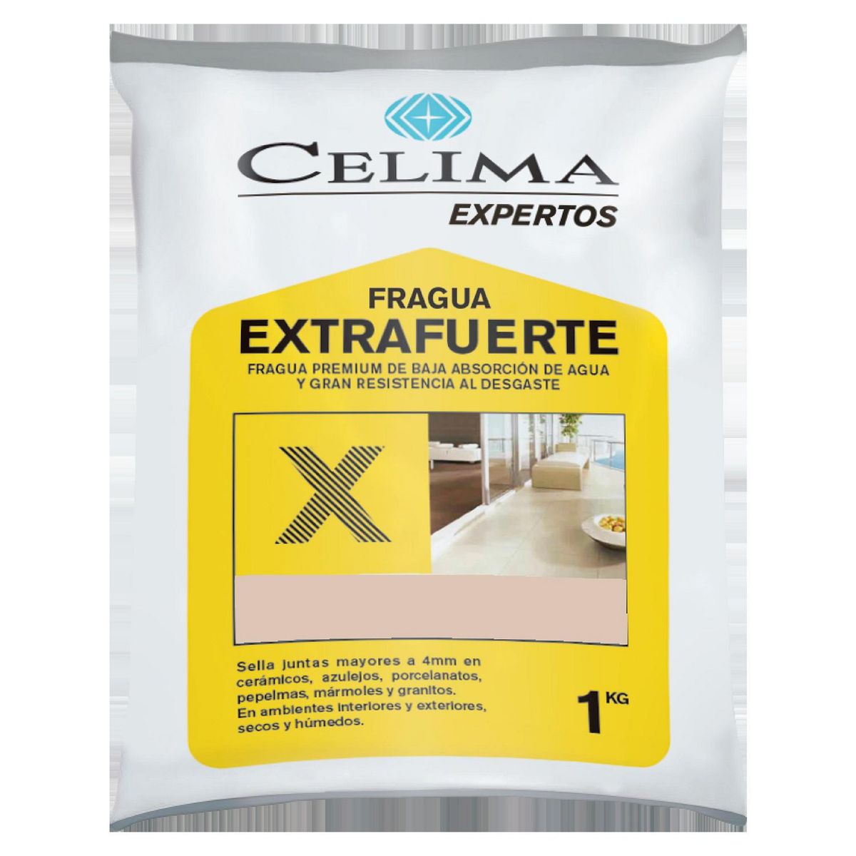 CELIMA - Fragua para Cerámicas o Porcelanatos Celima Castaña 1kg