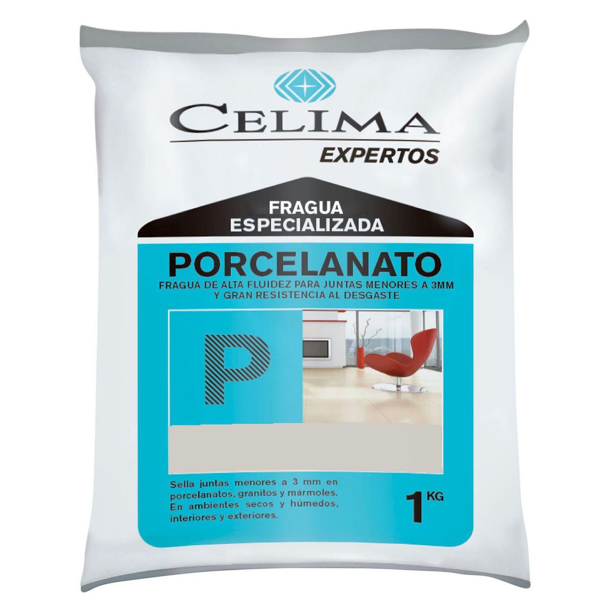 CELIMA - Fragua para Porcelanatos Celima Gris 1kg