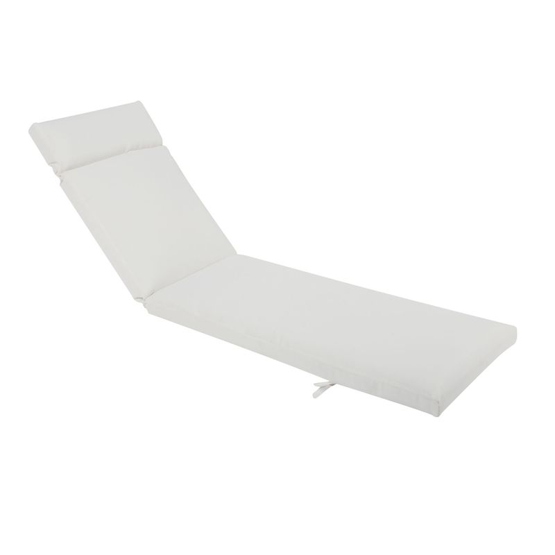 JUST HOME COLLECTION - Cojín para reposera textil blanco